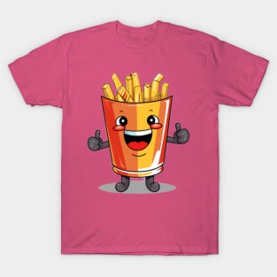 kawaii french fries T-Shirt cute potatofood T-Shirt